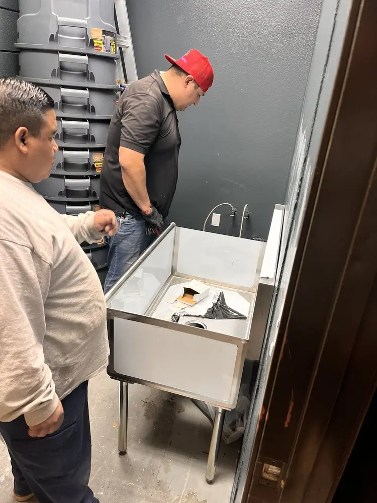 Commercial plumbing and sink installation in East Palo Alto